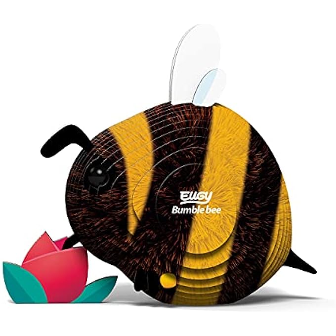 BUMBLEBEE 3D PUZZLE, 24 PIECE ECO-FRIENDLY EDUCATIONAL TOY PUZZLES FOR BOYS, GIRLS & KIDS AGES 6+ - Image 2